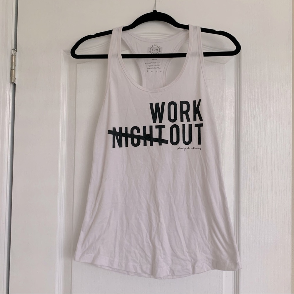 💖 Work Out // Night Out Racerback Tank Top